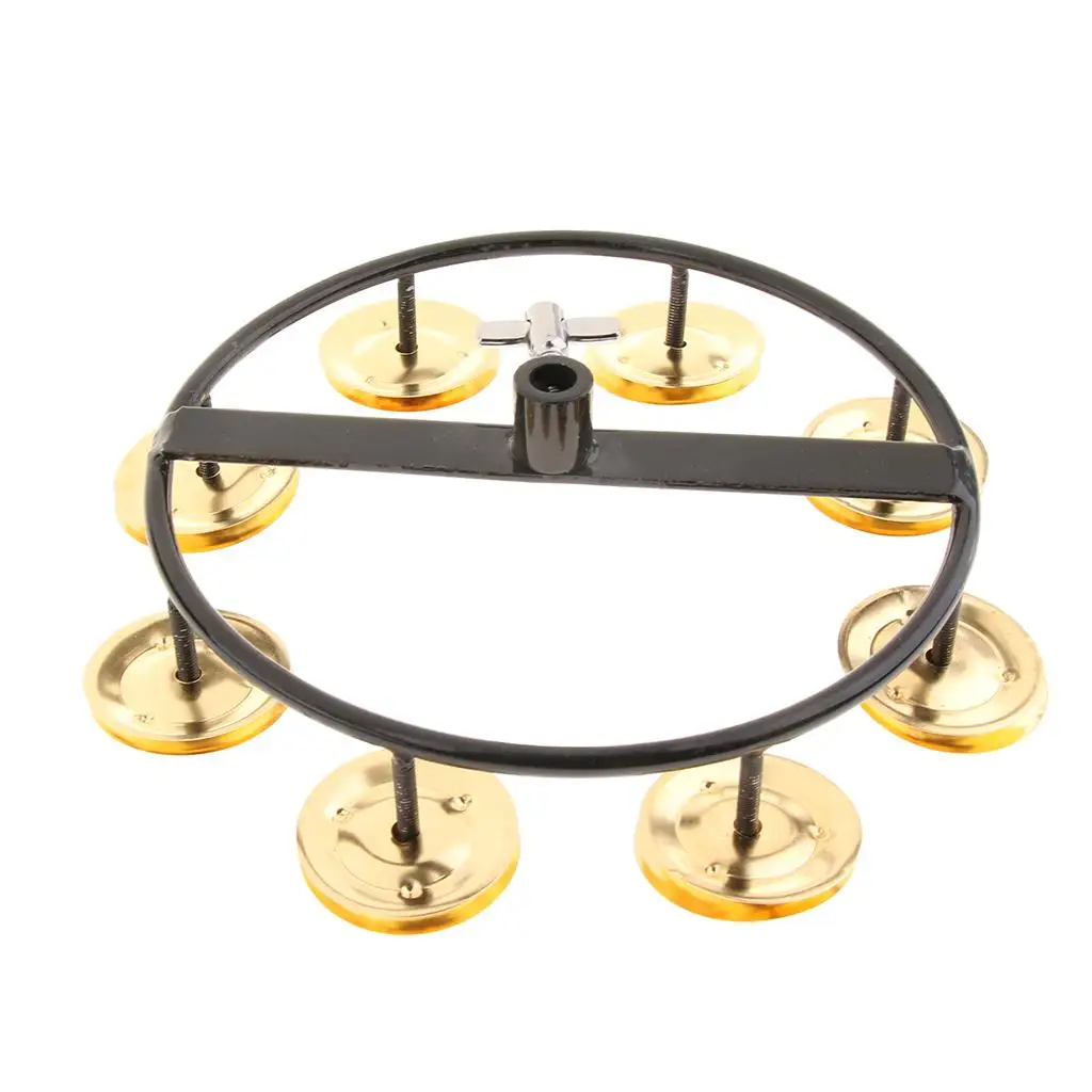 Hi-hat Tambourine with Single Row Steel for Percussion Accessories