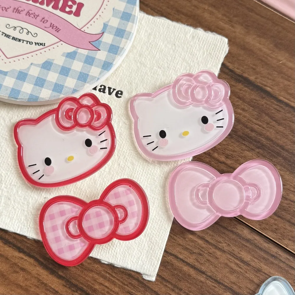 2025 جديد شفاف هريرة القوس الاكريليك منقار البط كليب بسيطة ومتعددة الاستخدامات الانفجارات حافة كليب فتاة القلب الديكور أغطية الرأس