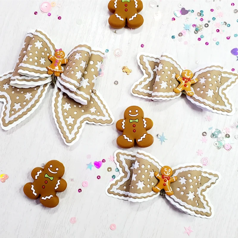 Gingerbread Bow Suit Metal Cutting Dies for DIY Scrapbooking Album Paper Cards Decorative Crafts Embossing Die Cuts