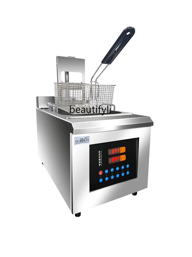 Electric Fryer Intelligent Automatic Lifting Frying Pan Single/Double Cylinder Large Capacity Commercial