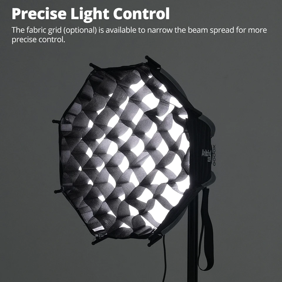 AMBITFUL 40cm 60cm Q3 Series Quick Release Standard SA-GD Ring Softbox For GODOX ML60 ML100 AD300PRO Video COB FlashLight
