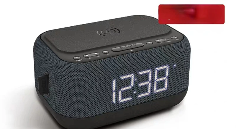 LL3502 Mobile Phone Audio, Alarm Clock, Radio, All-in-One Wireless Charger, Bluetooth Speaker