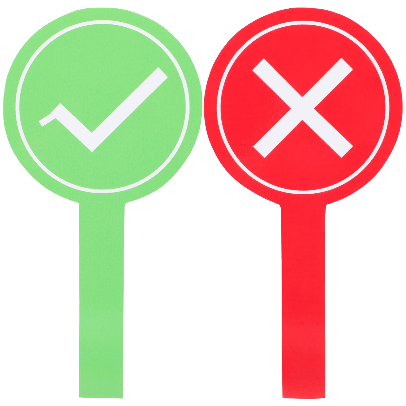 2 Pcs Served Props Teacher Student Interaction Sign Rewritable Accessories Handheld Answer Paddle