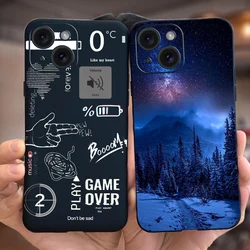 For Apple iPhone 15 Case Stylish Art Painted Cover Soft Silicone Phone Case For iPhone 15 Pro Max iPhone15 Plus Back Cover Coque