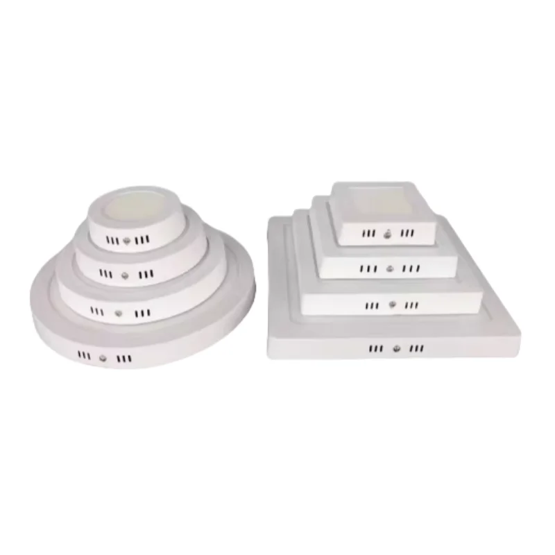 

Ultra-Thin Round Square LED Panel Lights 6W12W18W24W Ceiling Lamp AC110V 220V Downlights Indoor Decoration