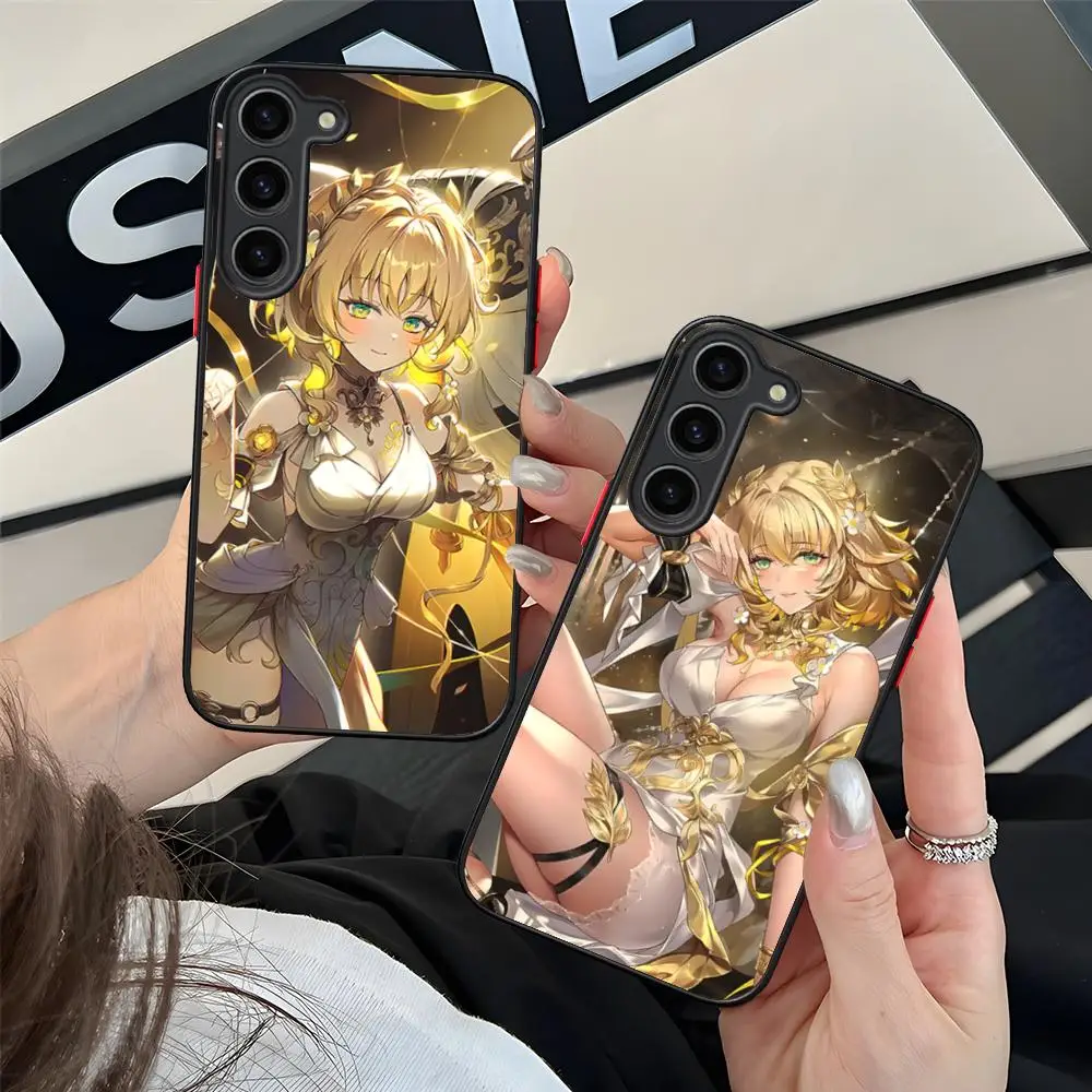 HSR Aglaea Silicone Mobile Phone Case for Samsung Galaxy S26 S25 S24 S23 S22 S21 Plus FE Ultra Colorful Cover