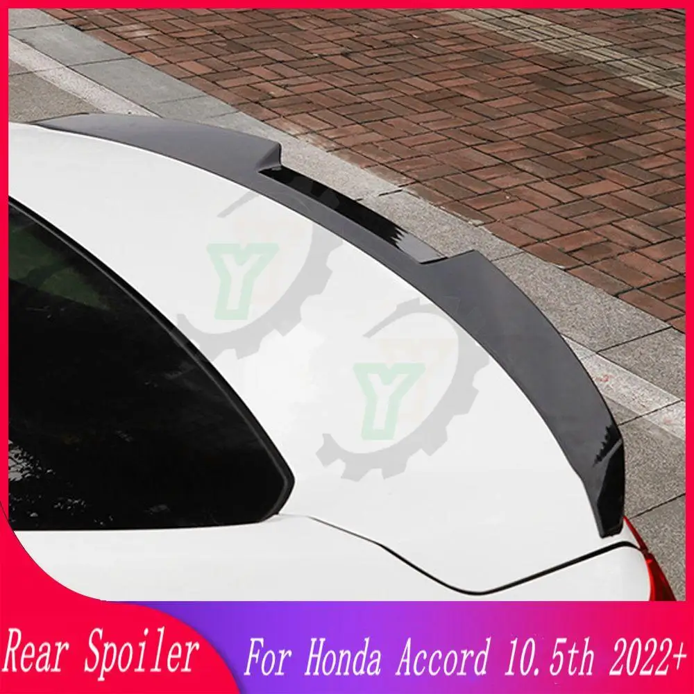 

High Quality ABS Plastic Car Rear Trunk Spoiler Rear Wing Lip Trim For Honda Accord 10.5th 2021-2022