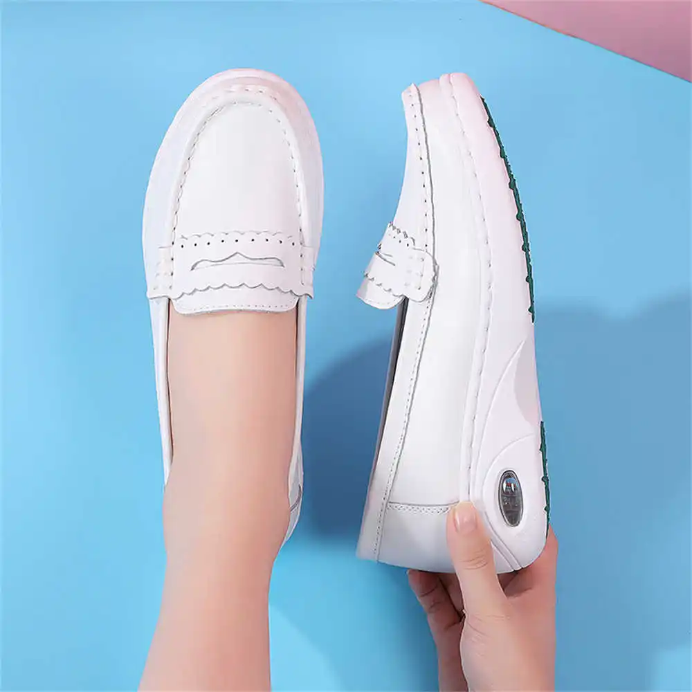 

Кроссовки-мокасины на толстом каблуке 46, повседневные туфли на плоской подошве с леопардовым принтом, женские роскошные спортивные уникальные туфли Trnis, комфортный топ, роскошь