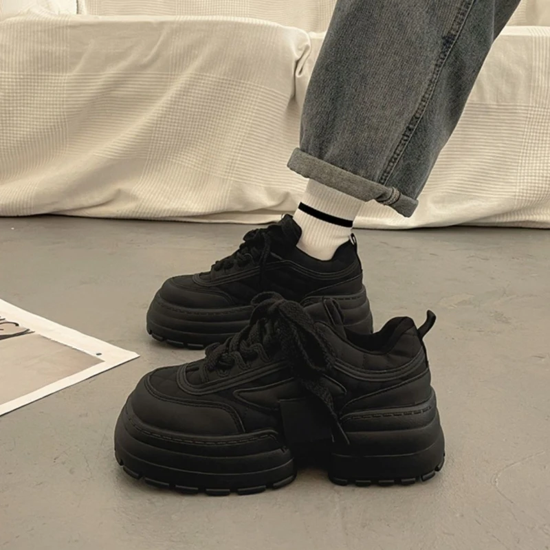 

Women's Retro Platform Dad Shoes 2025 Autumn New Arrival Height Increasing Thick Sole Casual Sneakers Versatile Sports Shoes