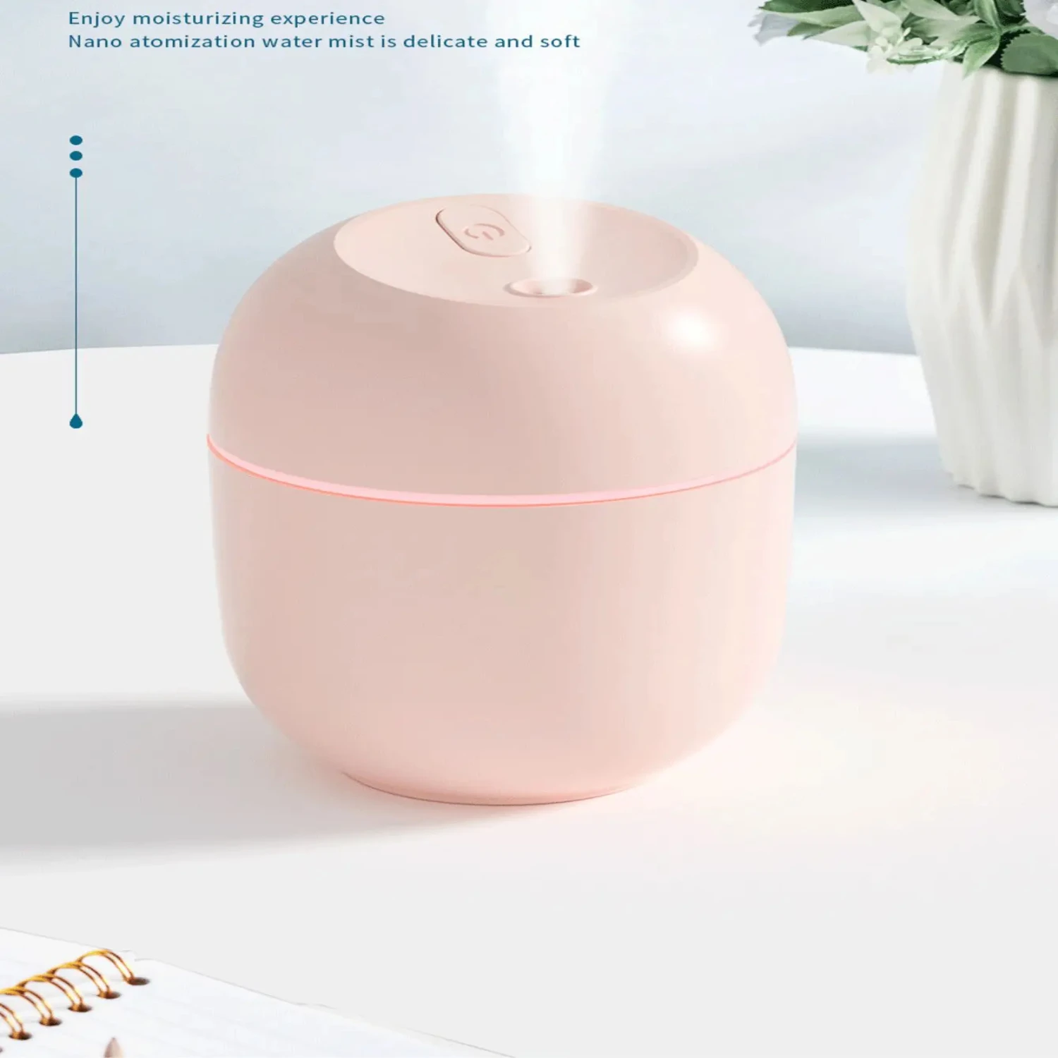 220ml Mini Humidifier 20dB Silent Smart Power-Off  Extra-large spray volume Suitable  room compartment humidification