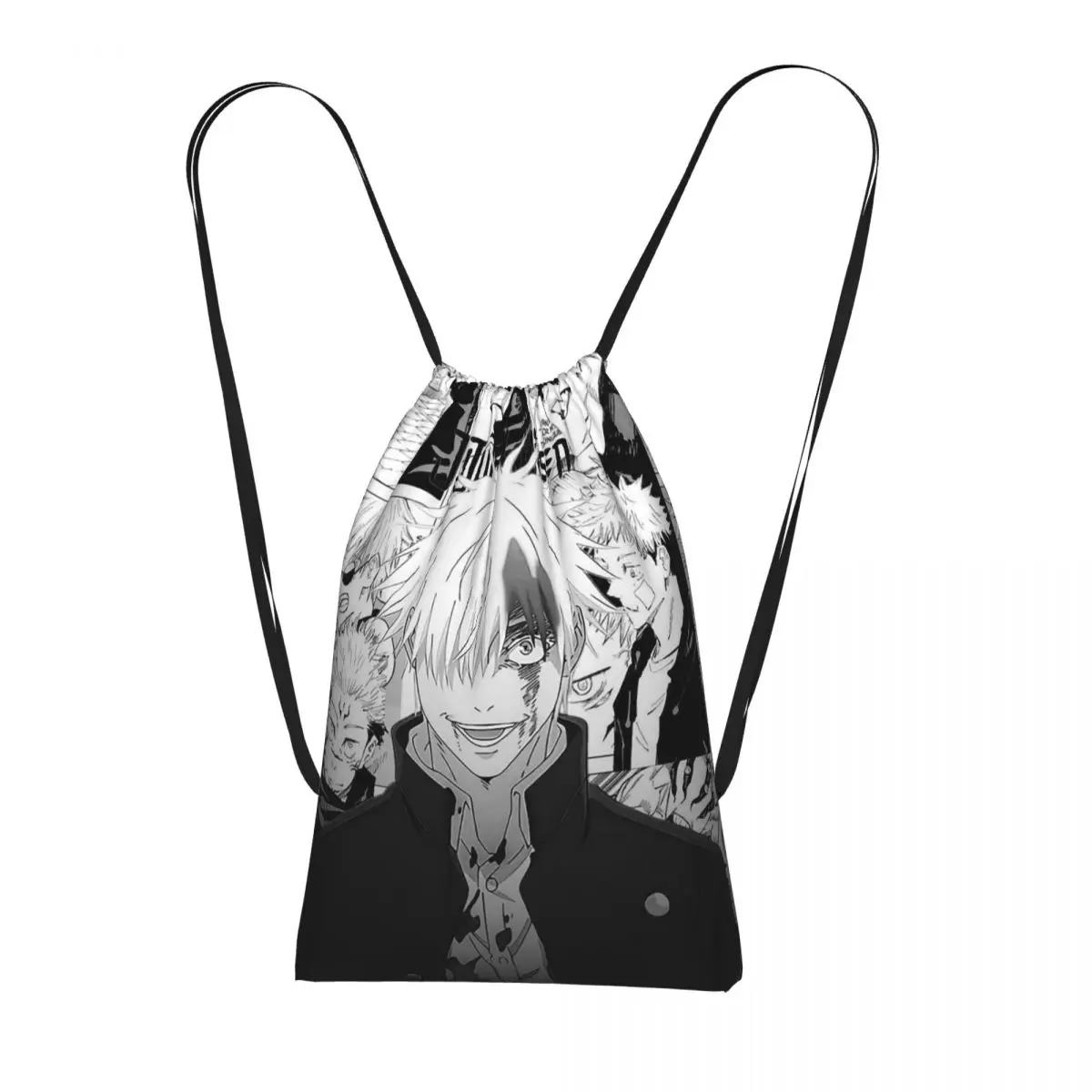 

JJK Anime Gojo Satoru Jujutsu Kaisen Backpacks Portable Drawstring Bags Sundries Bag Book Bags for Man Woman Students