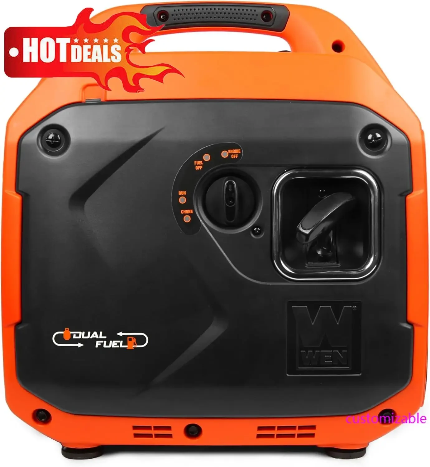 مولد عاكس محمول جديد هادئ وخفيف الوزن بقدرة 3600 وات مزود بوقود RV مع إيقاف الوقود ومراقبة ثاني أكسيد الكربون (DF360iX) #3