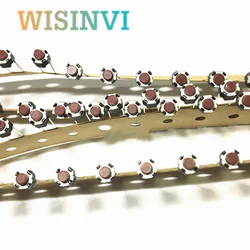 100PCS EVQ11G05R touch switch 6*6*5 2pin red head touch of a button 6×6×5 2P touch switch ORIGINAL