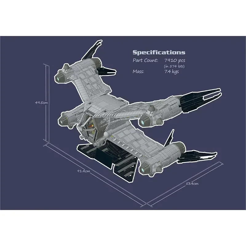 

MOC-116986 Universe SA-23E Assembly Stitching Building Block Model • 7848 Building Block Parts Children's Birthday Toy Gift