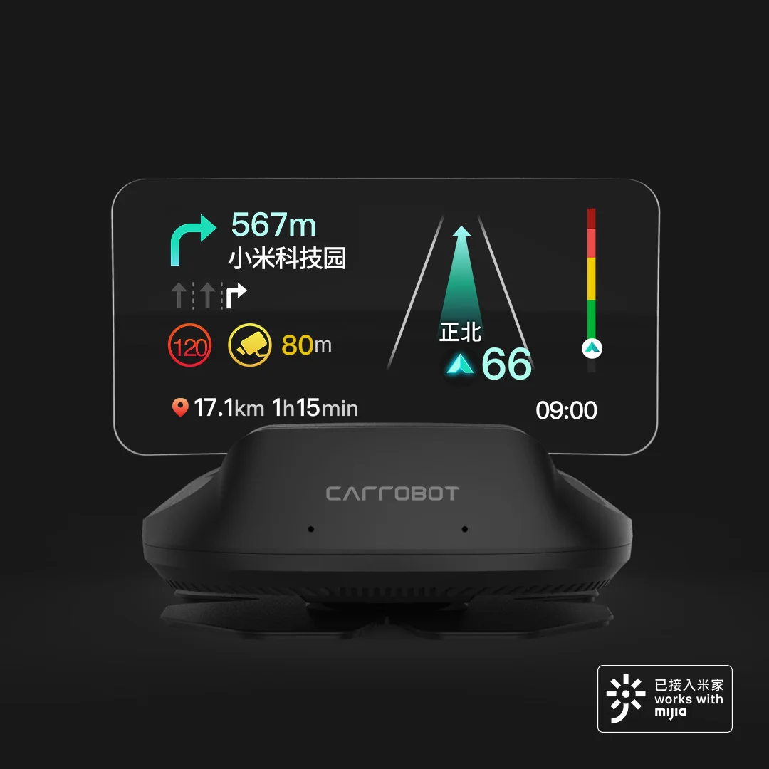 9.5inch Car HUD Head-up Display OBD2 Overspeed Warning System Projector Windshield Auto Electronic Voltage Alarm