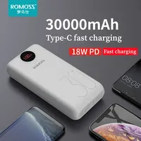 Power Bank 30000mAh ROMOSS  SW30 Pro PD18W Dual USB Type-C External Battery Quick Charger for Mobile Phone