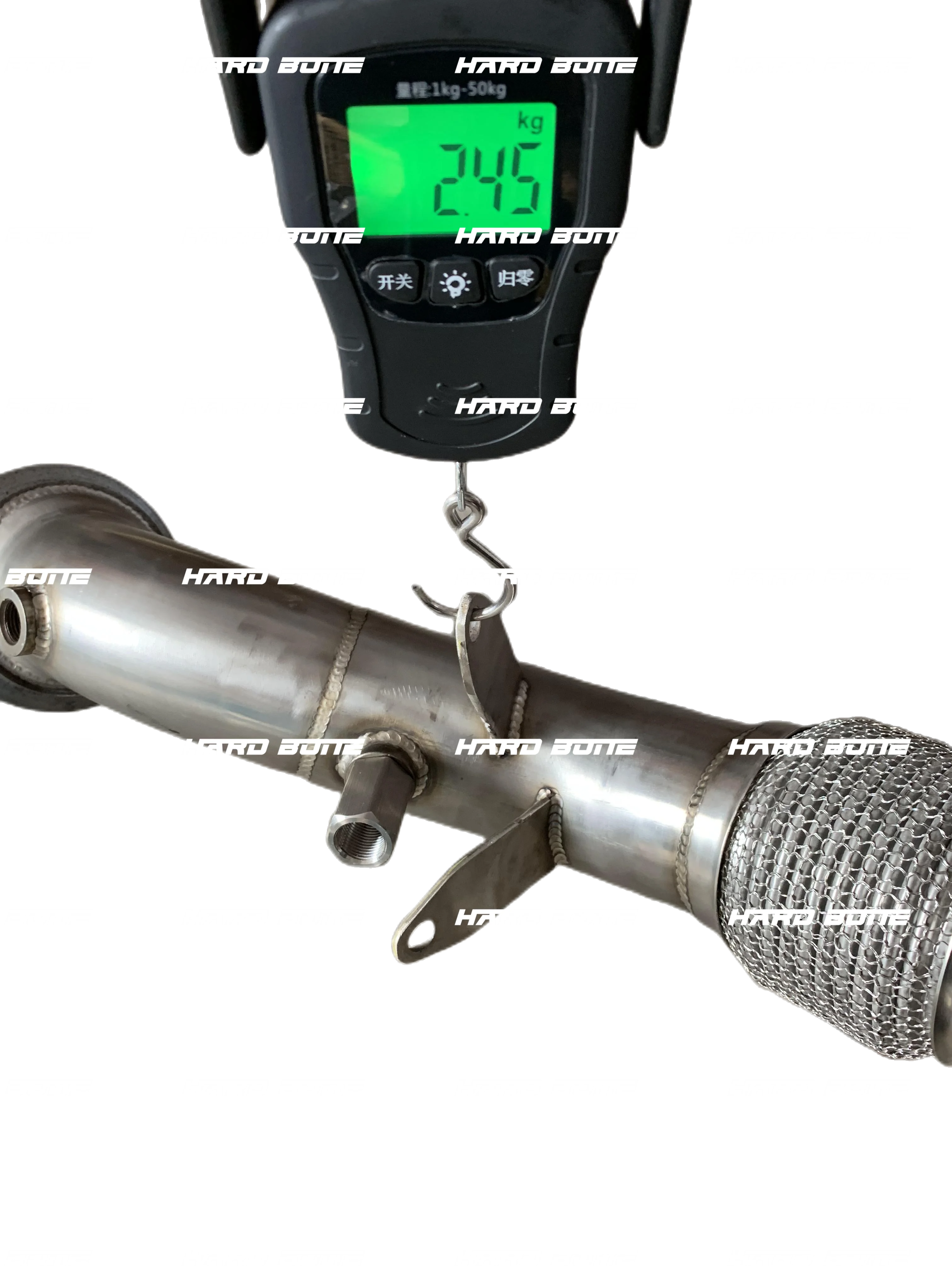 304 Stainless Steel Exhaust Pipe Exhaust Downpipe Without Heat Shield for  B48 Down Pipe