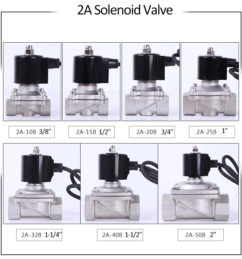 Detalhe 1 de Válvula solenoide 2 inch stainless steel underwater waterproof fountain solenoid valve 220V 12V 24V IP68 underwater solenoid valve Pneumática
