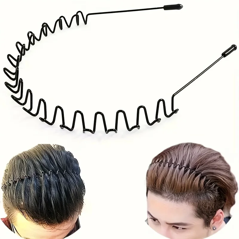 2PCS hair bands for women men s sports hairband invisible headband male ponytail hairstyle hair tie hair bundle for boys headwear breathable stretchy non slip comfortable suitable for daily wear sports activities and casual occasions head band