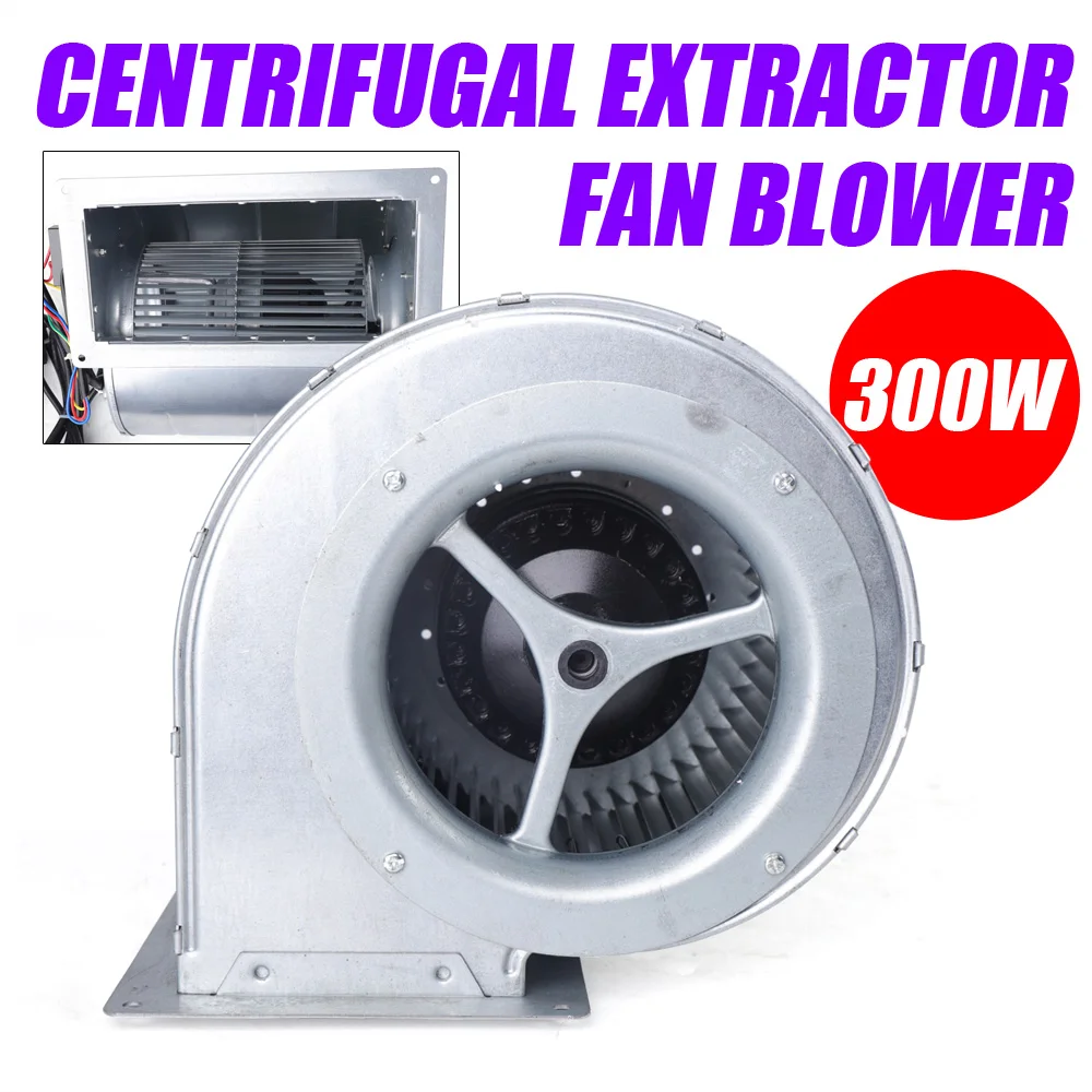 300W Air Blower Centrifugal Blower Ventilation 1300rpm for Air Exchange, Cooling, Dust Removal