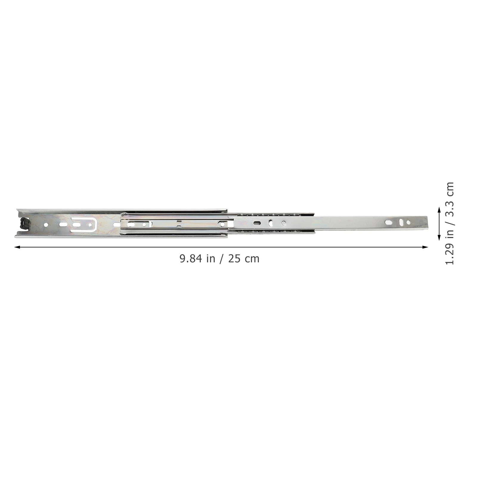 

2 Pairs High Drawer Slides Durable Silent Operation Furniture Tracks Kitchen Cabinets Wardrobes Accessories