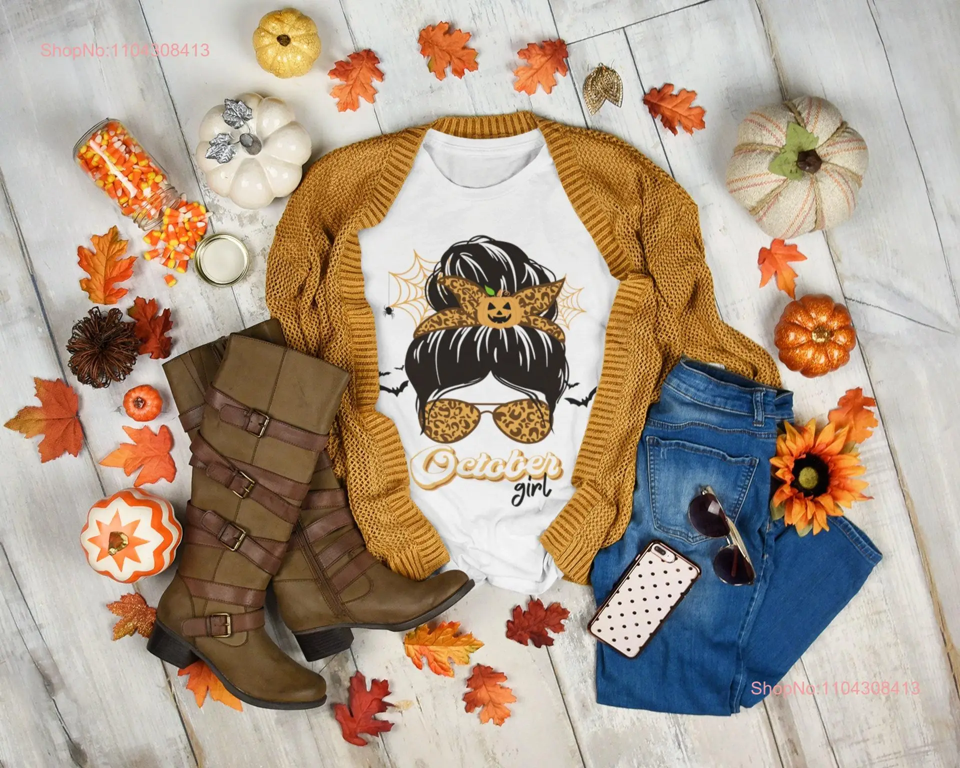 October Girl T Shirt Perfect for girls long or short sleeves