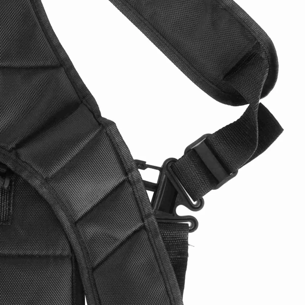 Durable Nylon Trimmer Shoulder Strap Black Double Shoulder Brush Cutter Harness Adjustable Strap Universal Garden Tool Harness