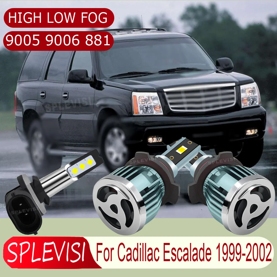 

Vibration-Proof Waterproof Housing Activate Instantly Plug and Play Headlight foglight For Cadillac Escalade 1999 2000 2001 2002