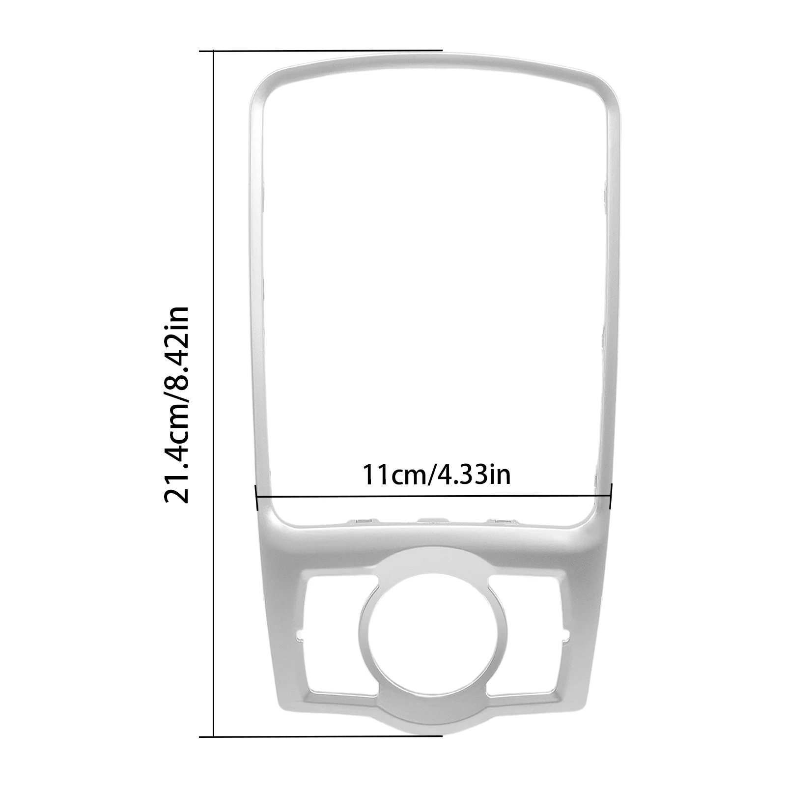 Caja embellecedora de marco de aluminio, cubierta de perilla de engranaje, 4F0864260A, consola central para A6, S6, C6, RS6, 4F