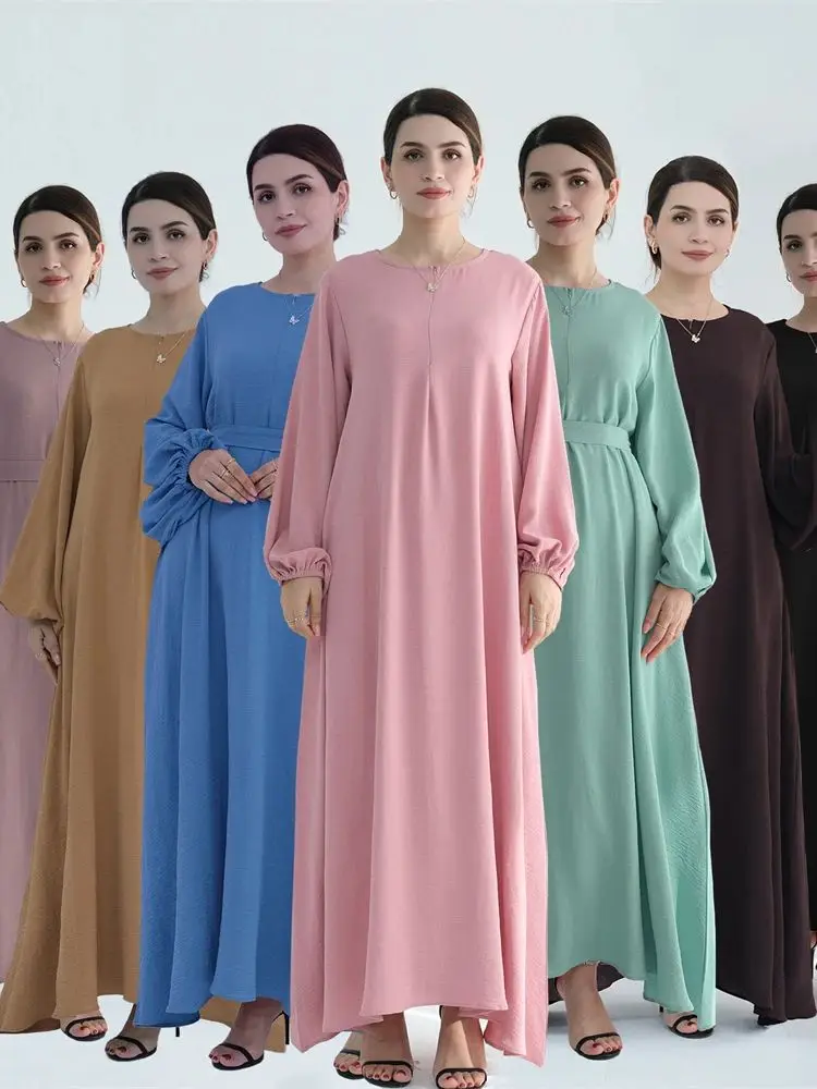 

Ramadan Eid Modest Islam Muslim Kaftan Under Dress Abaya Dubai Prayer Clothes Women Caftan Marocain Robe Longue Femme Musulmane