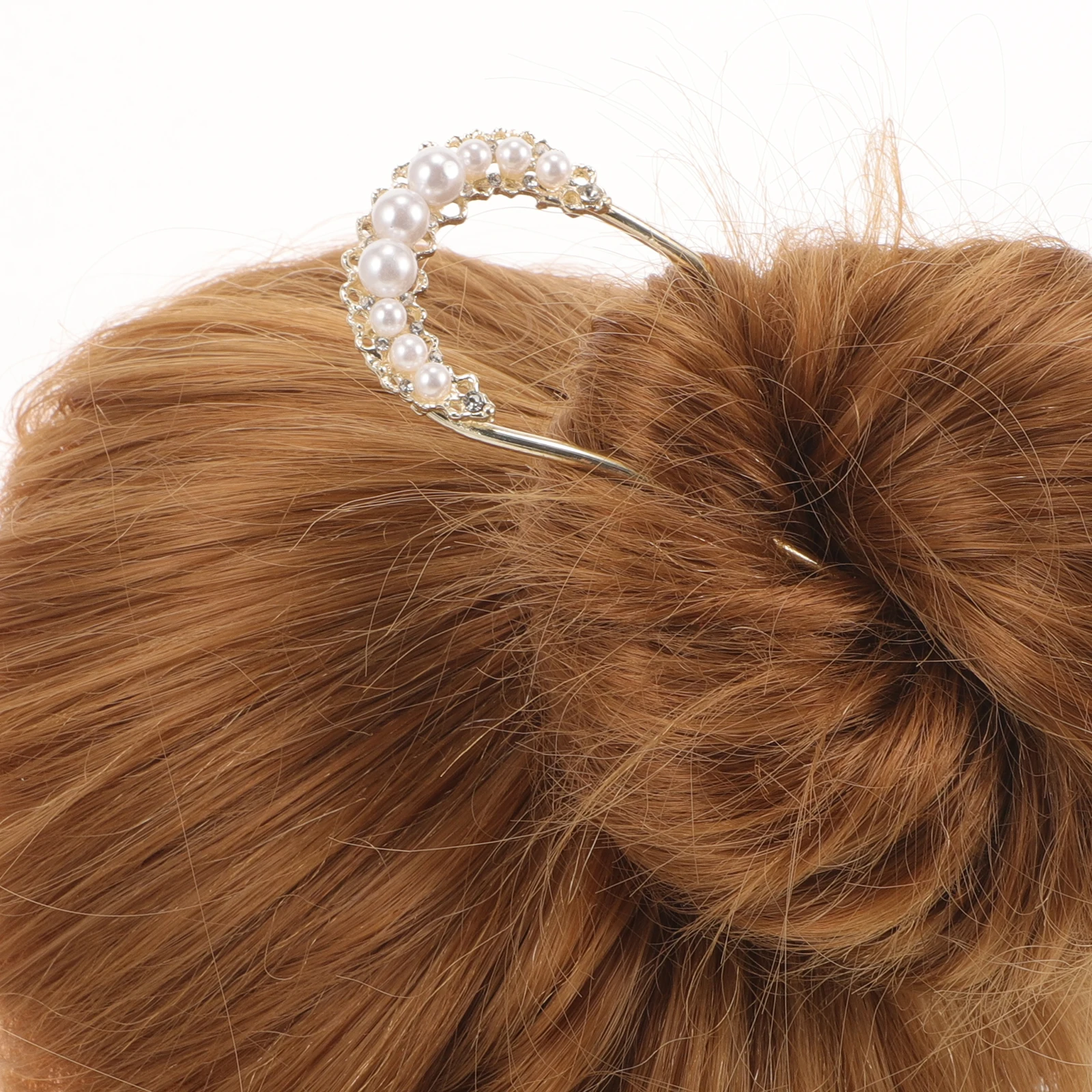 

Pearl Hair Accessories U Shaped Hairpins Decorative Chignon Pin Women Pearl Sticks Bun Hairstyles French Pins Hair Pieces