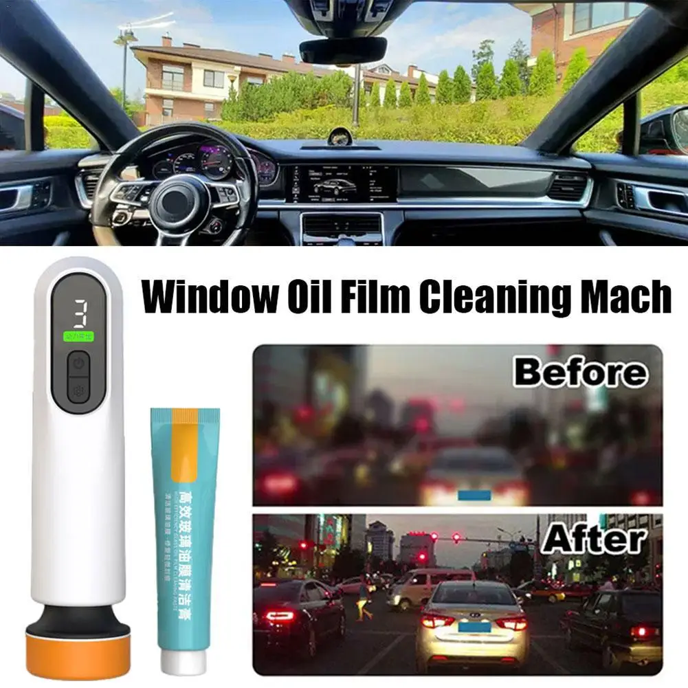 

Oil Film Remover For Car Window Electric Polisher Windshield Stain Remover Cordless Polishing Oil Film Cleaner Machine Water