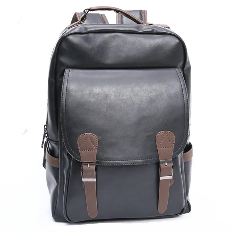 Sac à dos en cuir pour hommes, sacoche pour ordinateur portable, sac d'école pour étudiants, sac d'affaires, grande capacité, mode, développement USB, SR