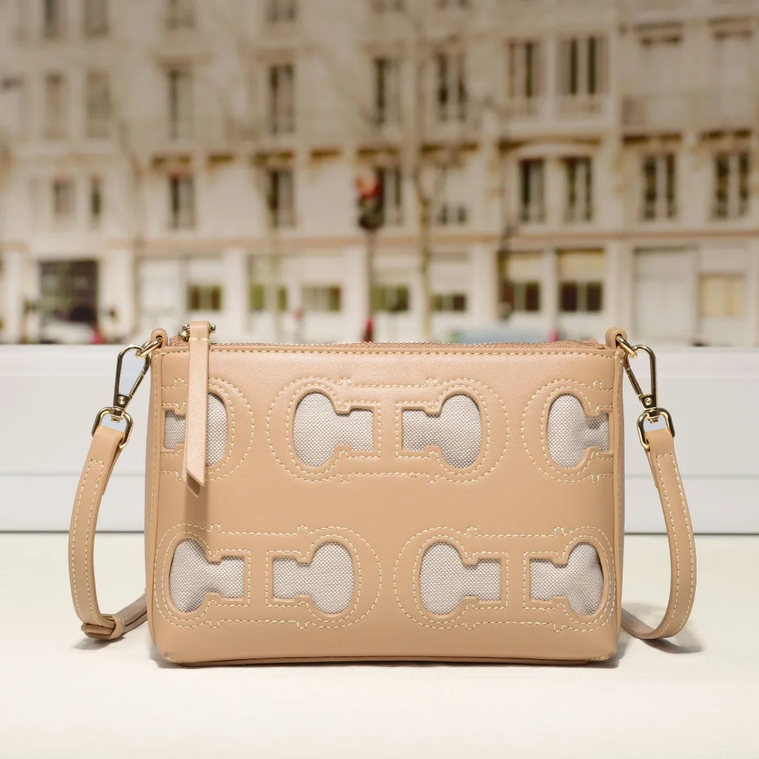 CHILIN CH HENA Hollow Series Rectangular Classic Women's Crossbody Shoulder Bag With Elastic Band Design, New Era Trend