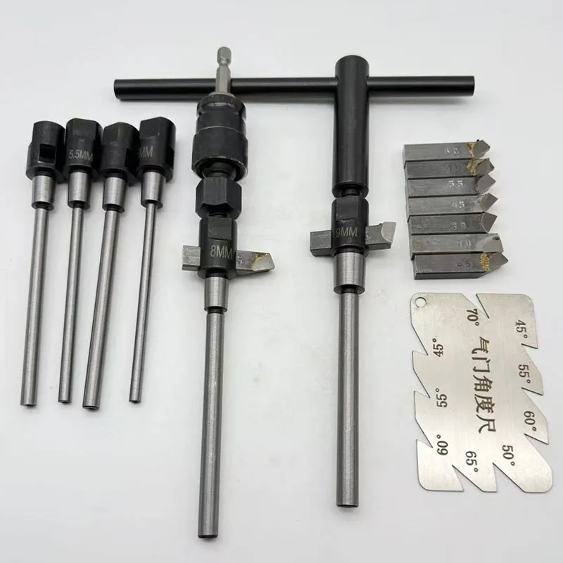

Adjustable Hard Alloy Grinding Reamer Handle Cutter for Car Motorcycle Valve Seat Repair Tool 15/30/45/55/60/65/75/90 Degree