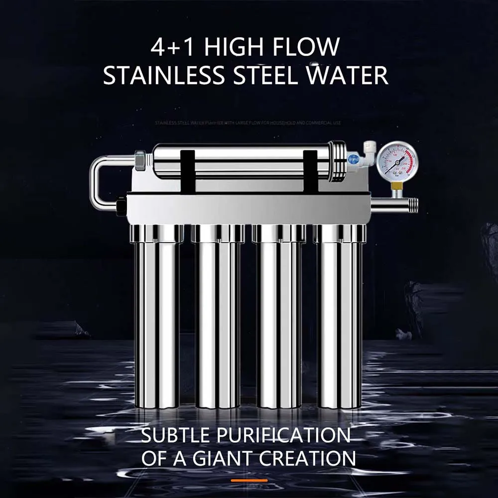 Пятиступенчатый ультрафильтрационный очиститель воды, кухонный фильтр для прямой питьевой воды, фильтр из нержавеющей стали Agua