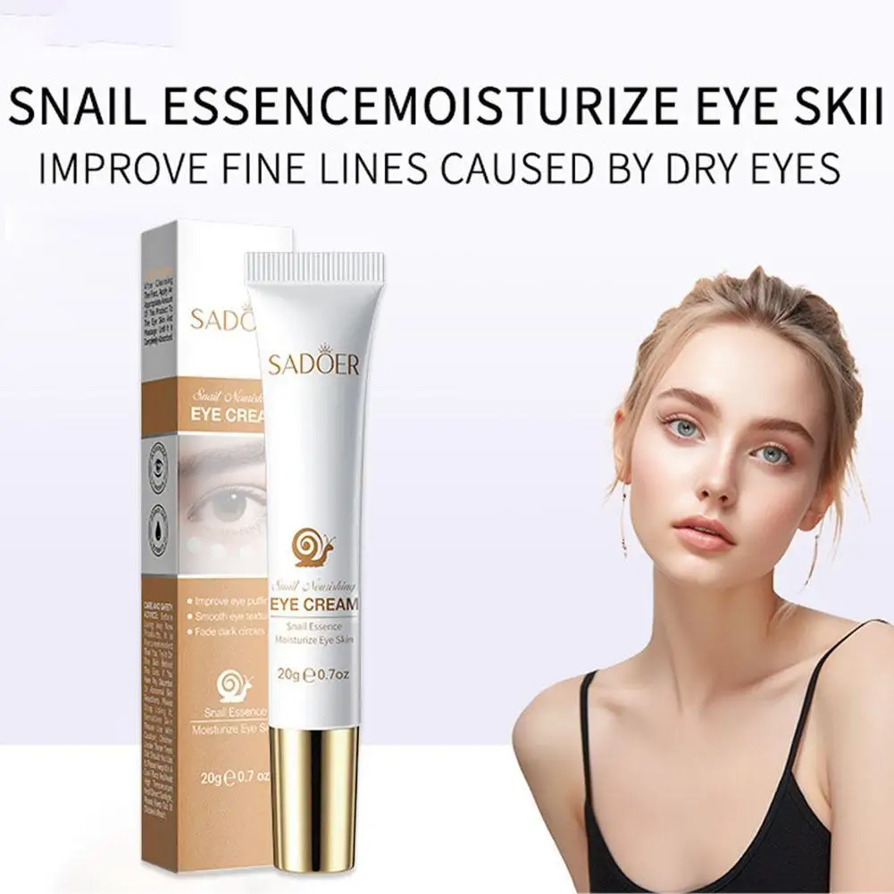 SADOER-suero de caracol de etiqueta privada, crema reafirmante antiarrugas, bolsa oscura, envejecimiento debajo de los círculos, eliminación de ojos, antiojos retinoico F7I1