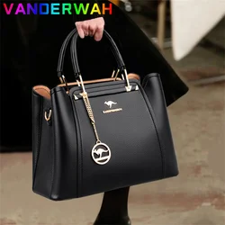 Weiche Leder Luxus Handtaschen Frauen Taschen Designer 3 Schichten Schulter Crossbody Sac Damen GroĂe KapazitĂ€t Shopping Messenger Tote