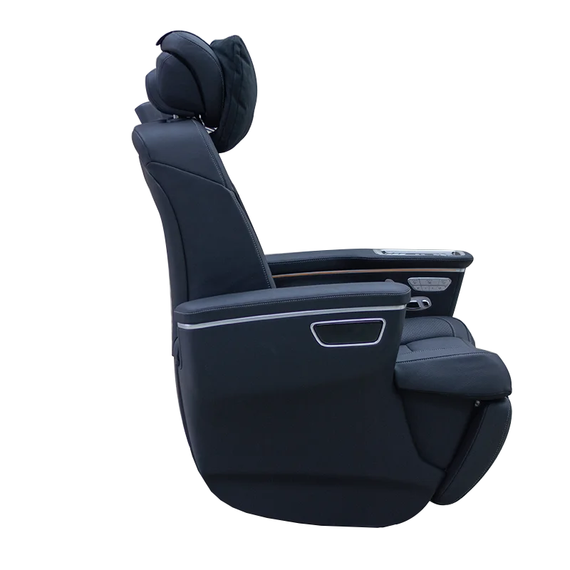 Luxury Touch Control Electric Power Adjustment Car Seat With Cup Holder Leg Rest And Wireless Charger