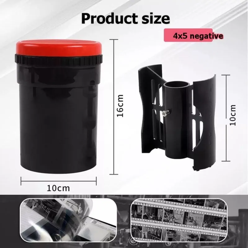 Darkroom 4x5 Film Developing Tank Color Black&White with 4x5 Spiral Reel Processing Supplies Accessories [Dpss51]