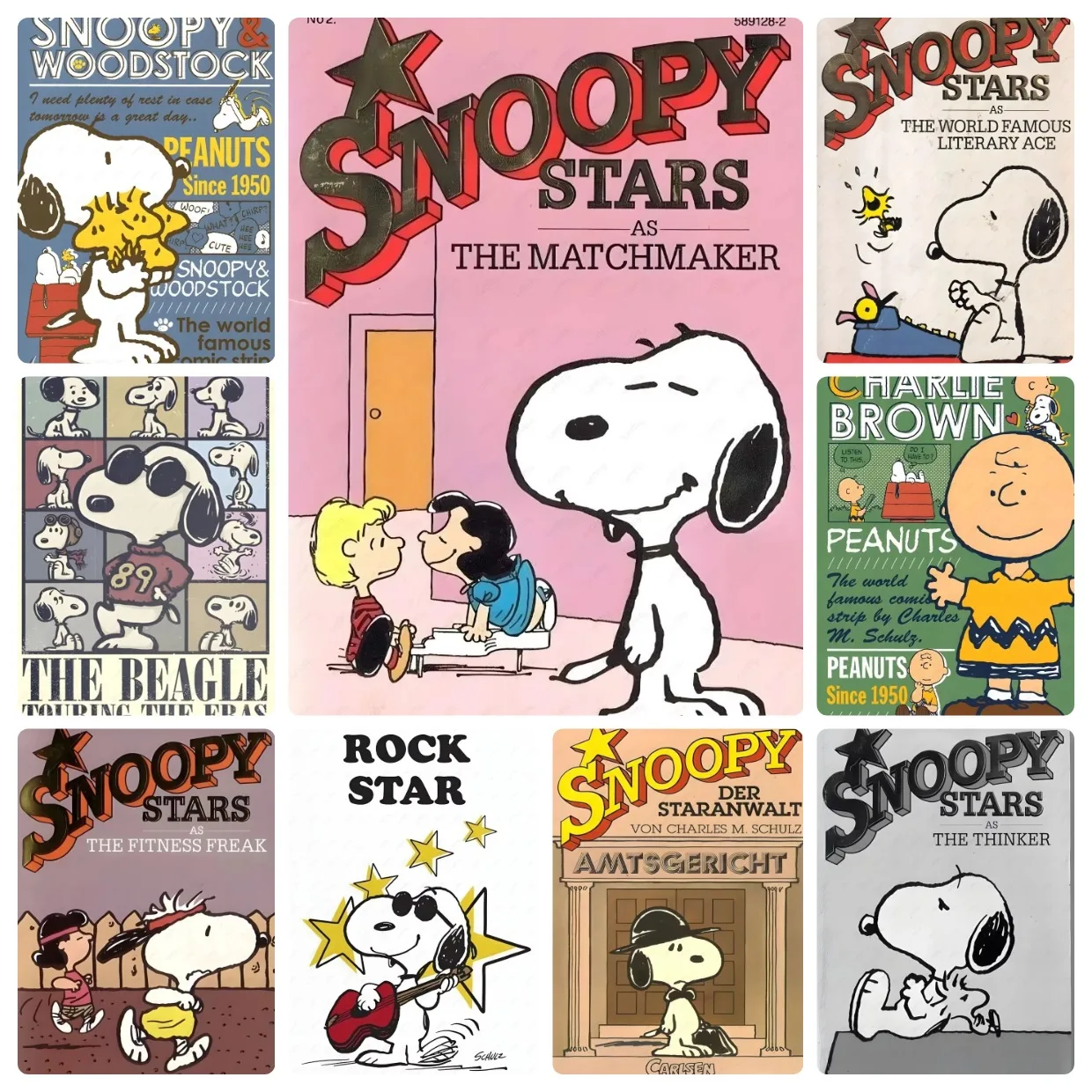 Anime Snoopy Cute Element Creation Jigsaw Puzzles 500/1000/1200/2000PCS Handmade Art Exquisite Home Decor Gift No Frame