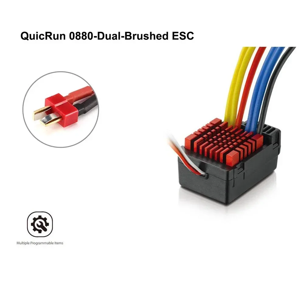 Hobbywing Quicrun 1625 25A WP1060 60A 1080 0880 80A Waterdichte Geborsteld Esc Rtr Voor 1/8 1/10 1/16 1/18 Rc Auto buggy Truck Crawler