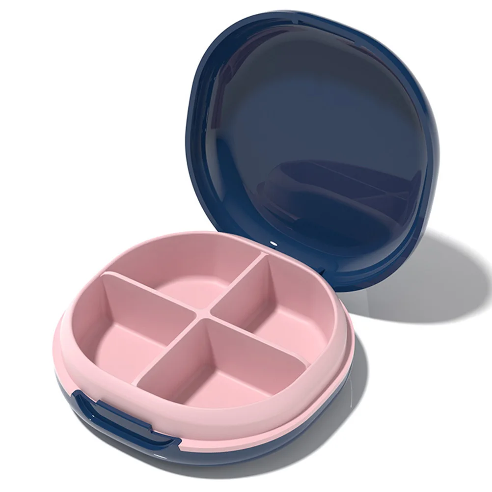 

Силиконовый органайзер для лекарств, многосеточный портативный ящик для переноски, небольшой дорожный контейнер для таблеток, диспенсер для хранения