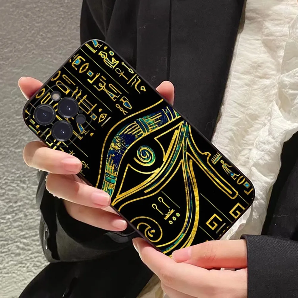 Egyptian Eye Of Horus Art Phone Case For IPhone 16 15 14 11 12 13 Mini Pro XS Max Cover 6 7 8 Plus X Funda Shell