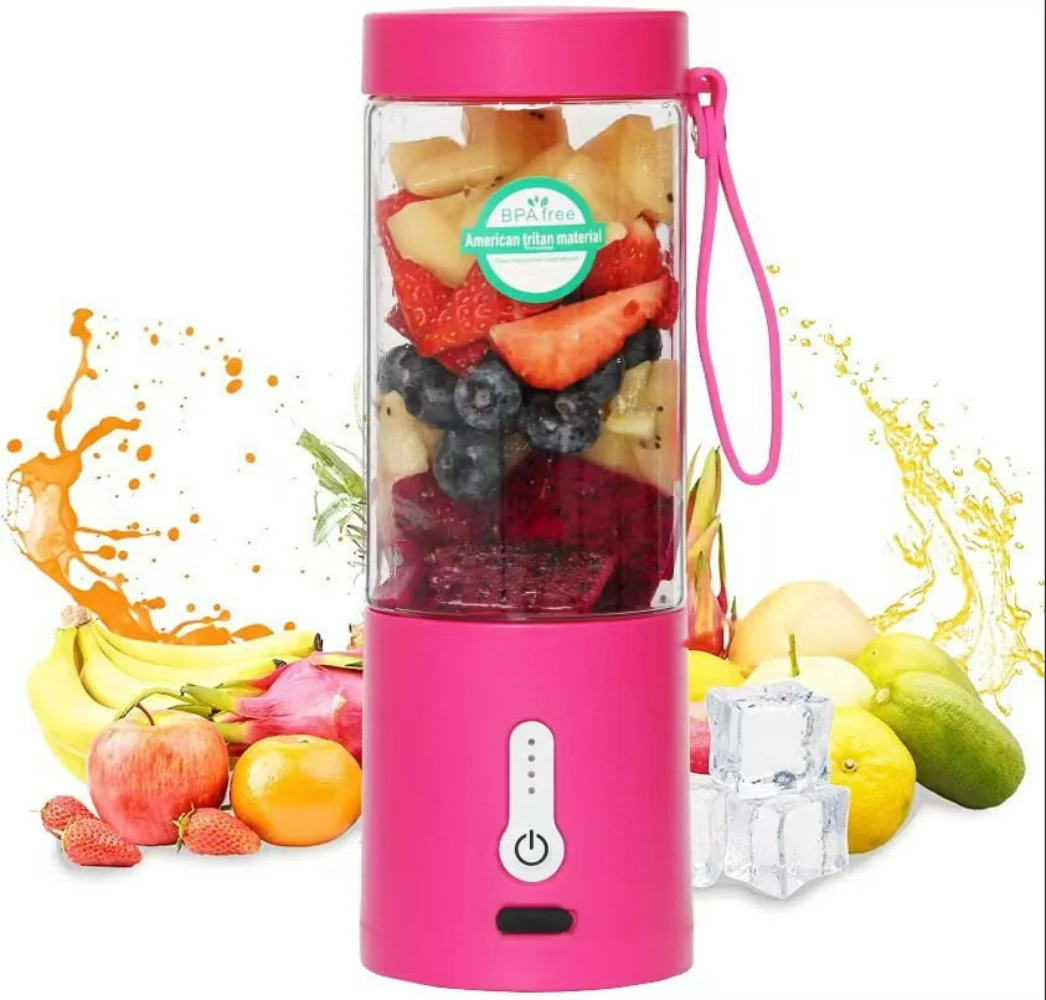 530ML ไฟฟ้าสมูทตี้ Juicer เครื่องปั่นแบบพกพา USB ชาร์จอาหารผลไม้ Mesin Mikser Juicer Mini เครื่องปั่นถ้วย