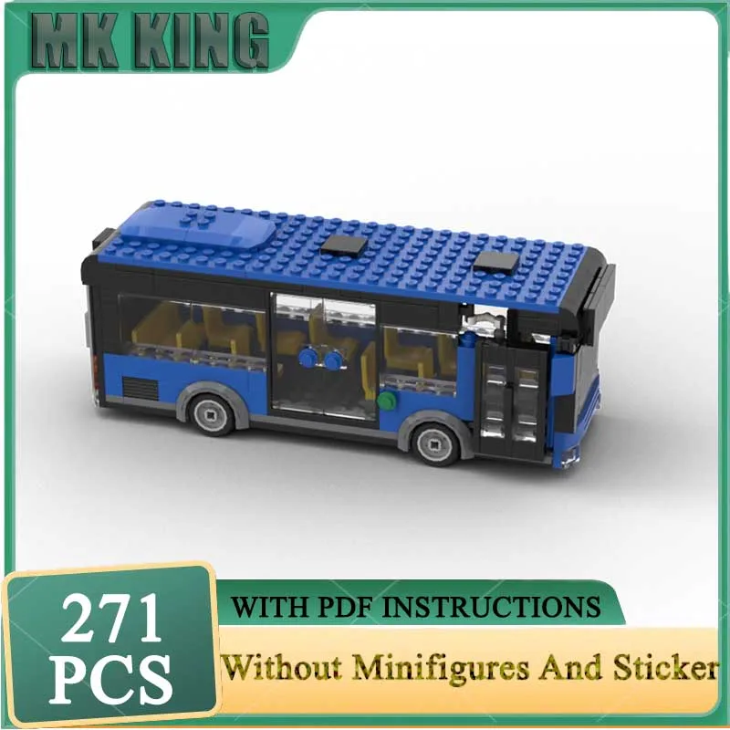 

Модель городского автомобиля Moc Building Bricks Модель городской автобуса Технология Модульный блок Модель городского автомобиля Игрушка DIY Набор в сборе Рождественский подарок