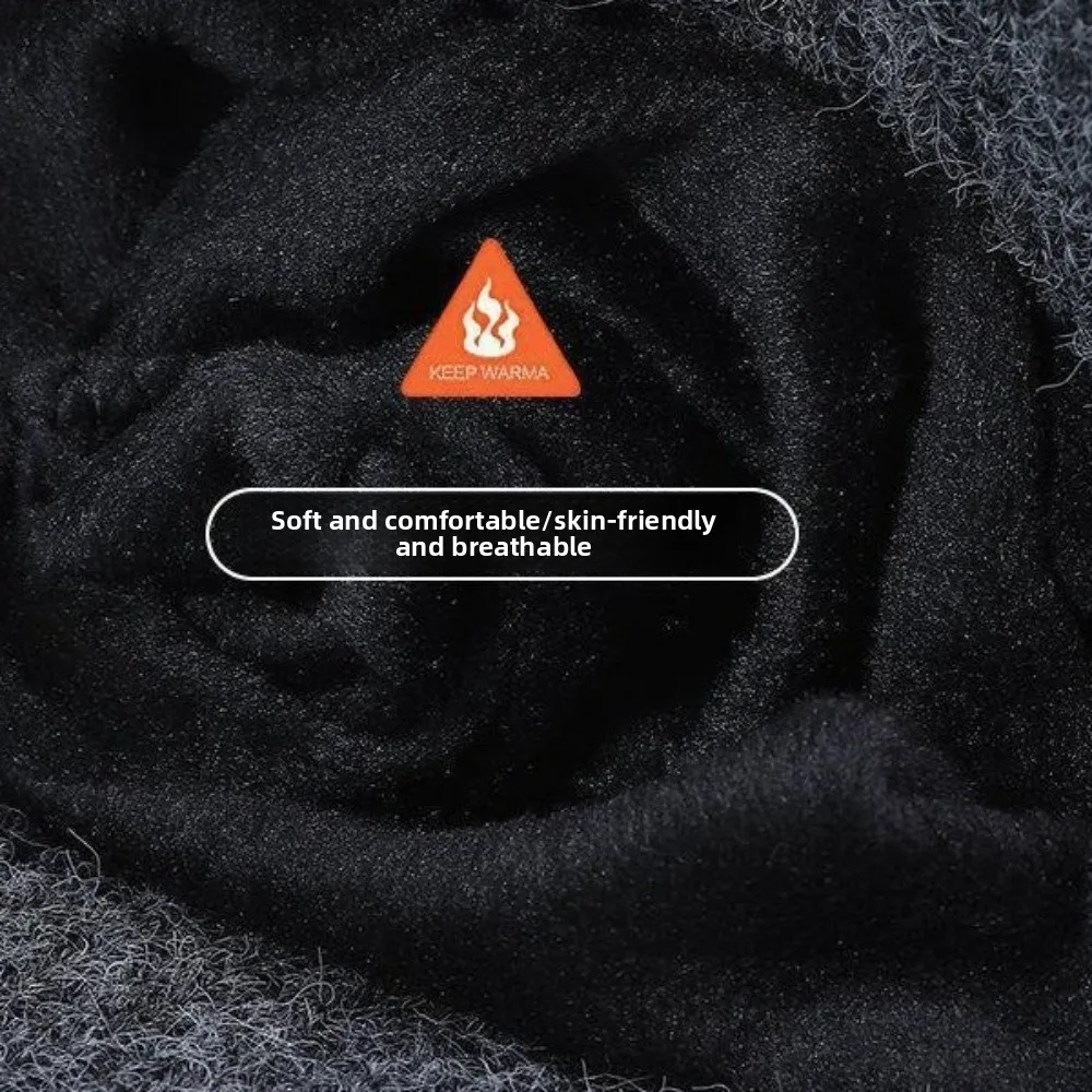 أزياء سميكة قبعة وشاح مجموعة بلون قبعة صغيرة محبوكة قبعة الدفء الرقبة الدافئة حماية الأذن قبعة ركوب الخيل