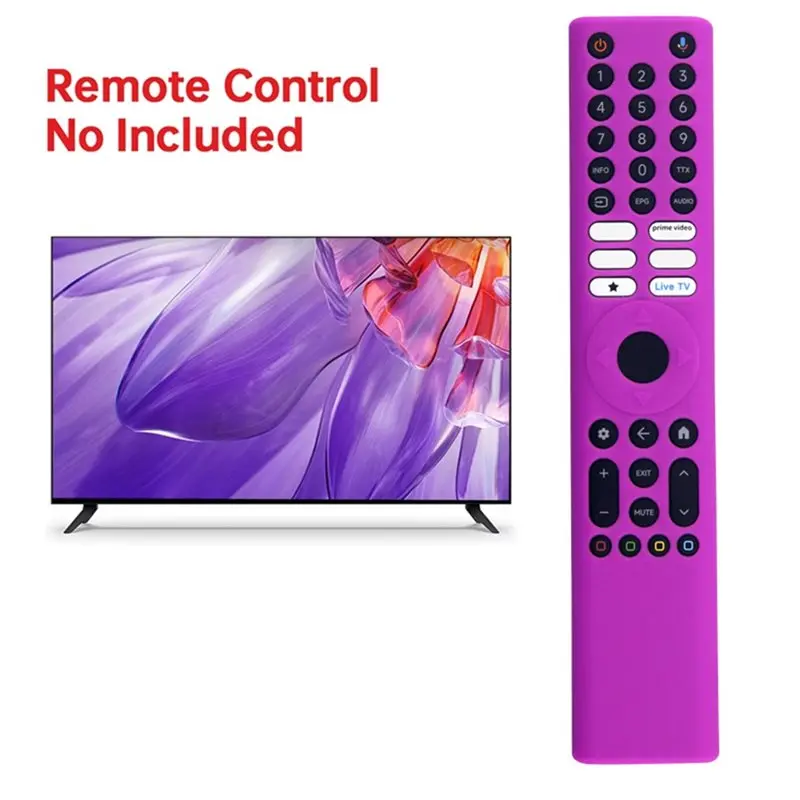 ABKN Silicone Remote Control Protection Case for XMRM-P3 TV Protector Cover Snug Fit Purple