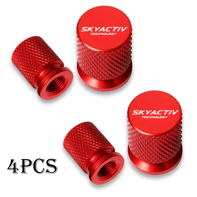 For Mazda Skyactiv 3 bk 6 gg gh gj cx3 cx5 cx30 cx7 cx8 cx9 mx5 Car Wheel Tire Valve Caps Tyre Stem Covers Airdust Waterproof