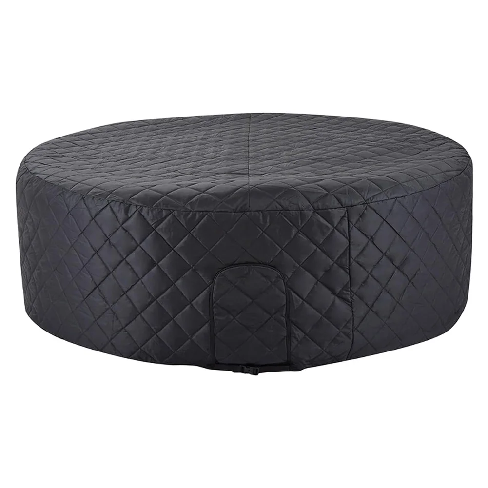 Weatherproof inflatable bathtub cover that retains heat and for shields spa tubs from For winter weather including rain and snow